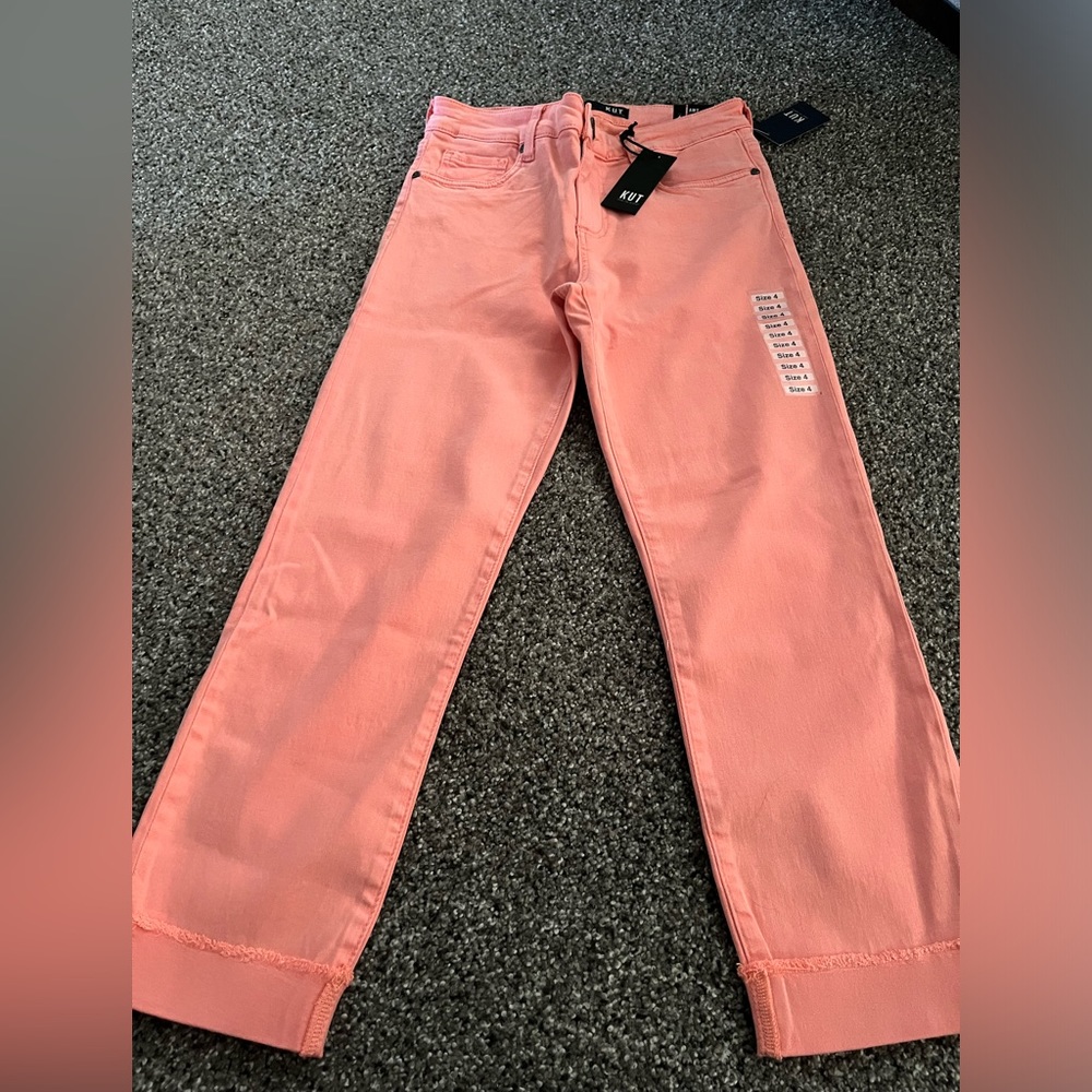 New Womens kut from the kloth cropped jeans 4